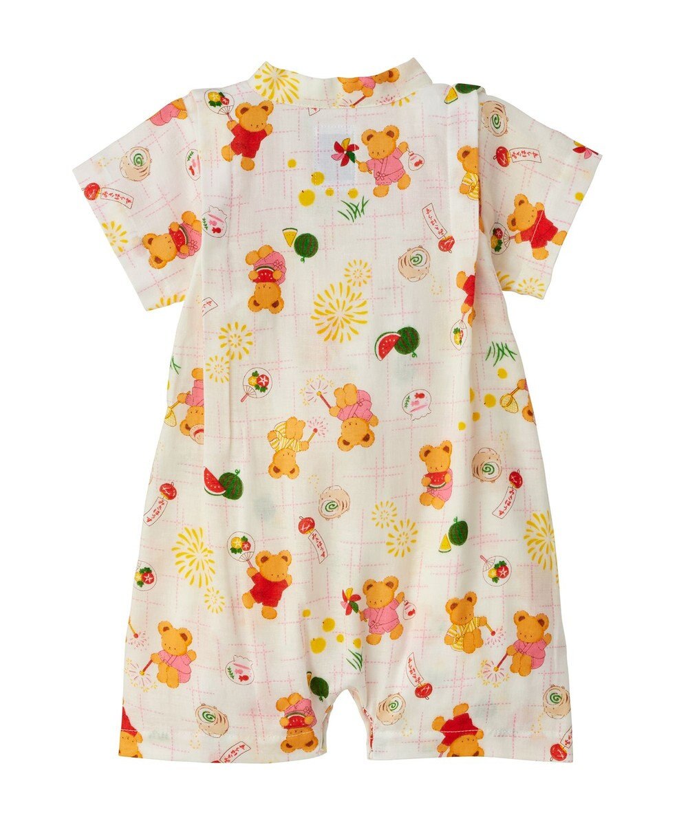 MIKI HOUSE HOT BISCUITS 【ミキハウス】【60-80cm】ミキハウスベア 甚平オール 