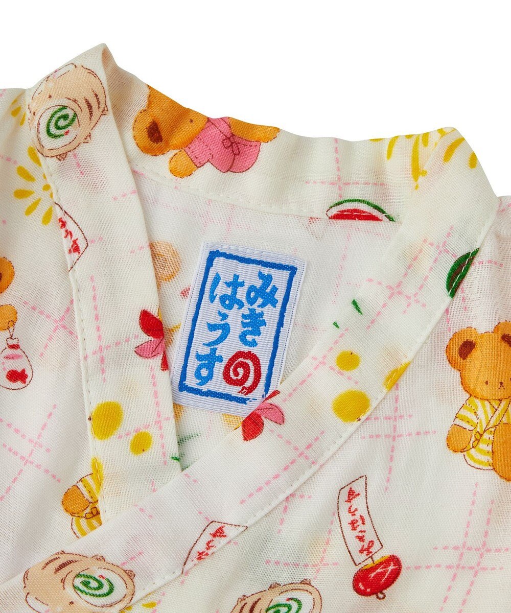 MIKI HOUSE HOT BISCUITS 【ミキハウス】【60-80cm】ミキハウスベア 甚平オール 