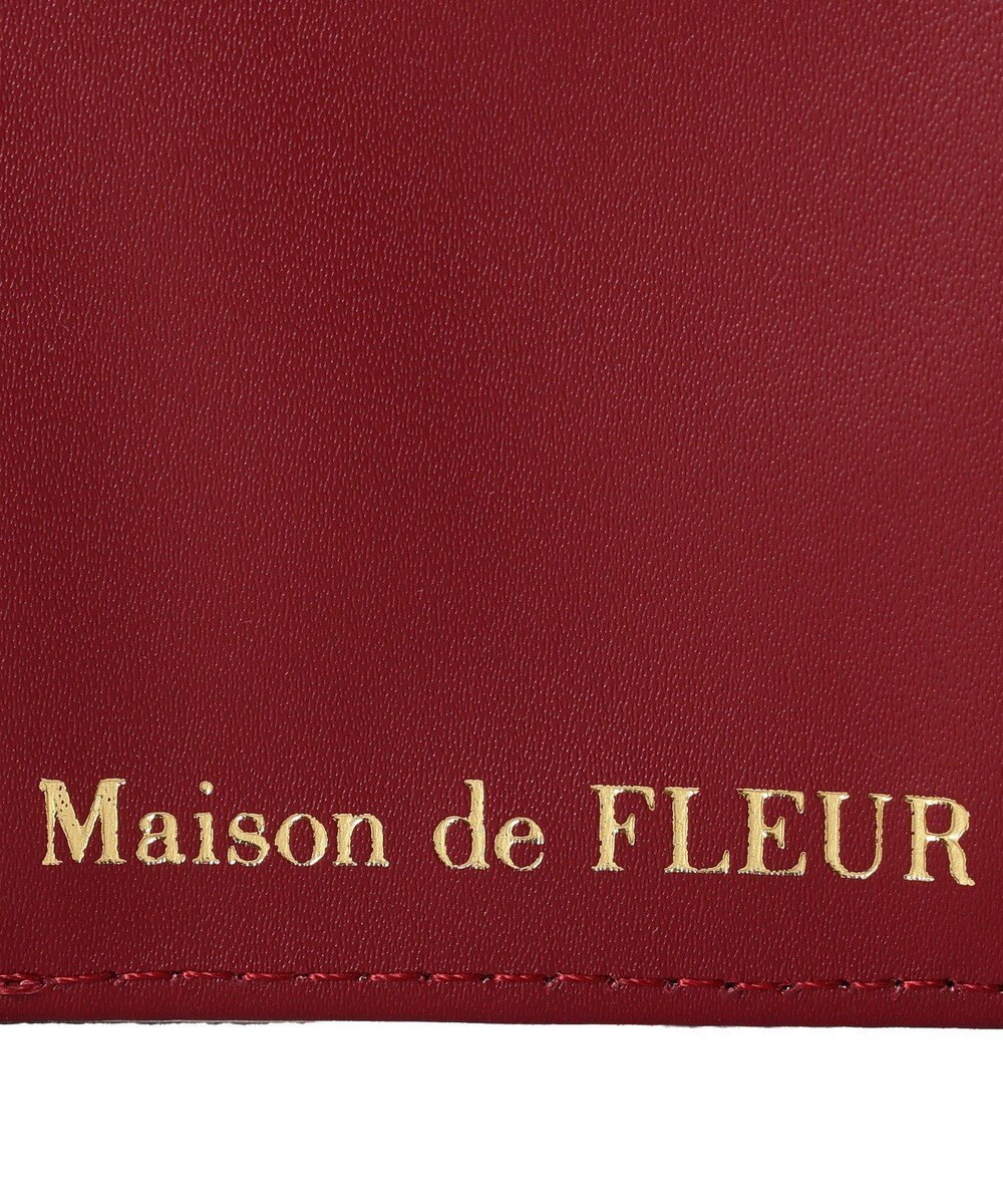 Maison de FLEUR リーフ付きチェリープチウォレット 