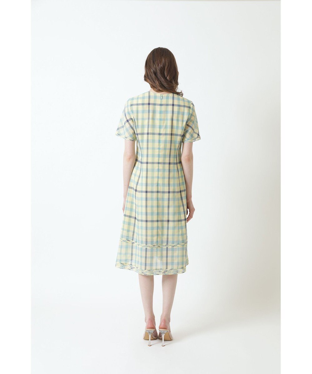 DAKS ウールボイルチェックワンピース 