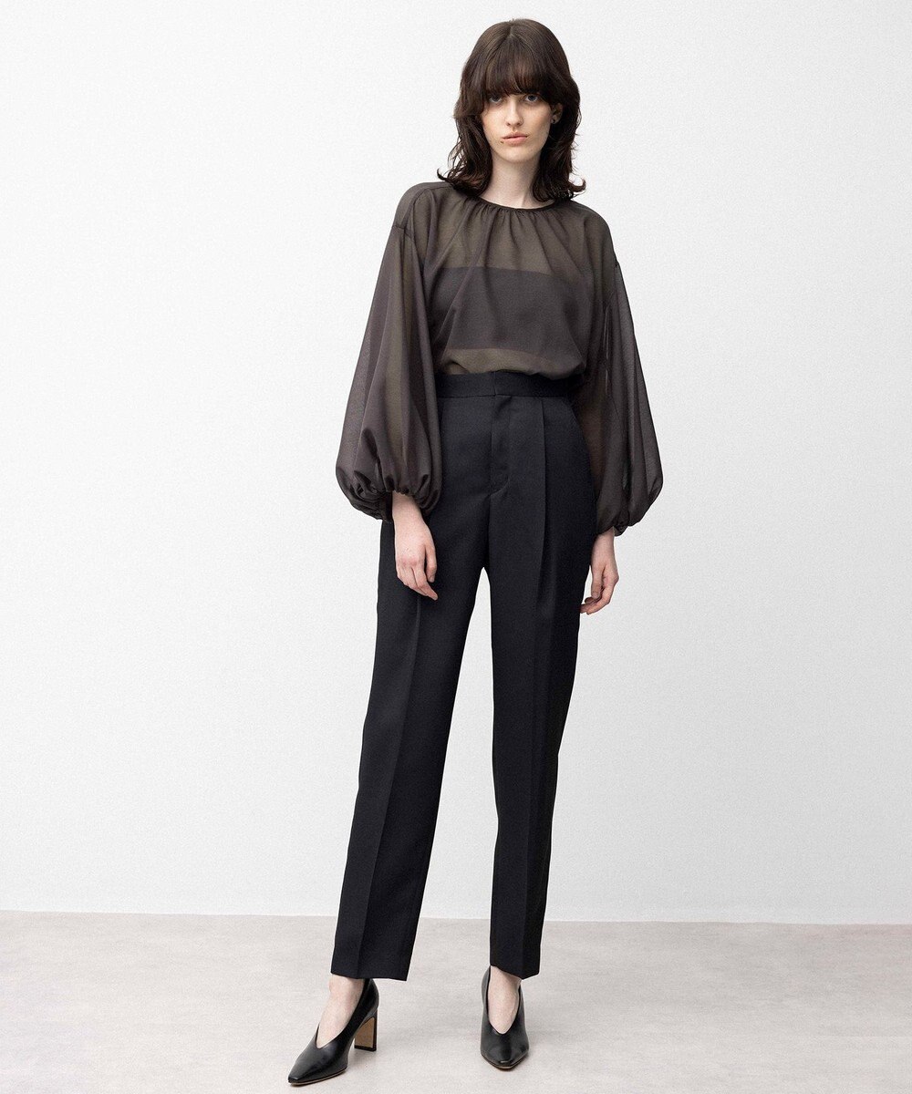 NAVE 【Nave】ブライトシアーボイル ギャザーブラウス 