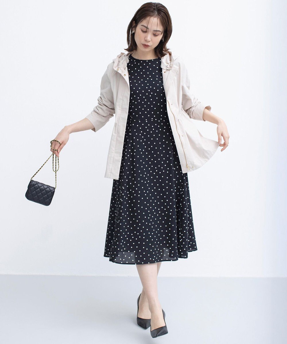 組曲 L 【フード取り外し可】2WAYショート丈ライトアウター 