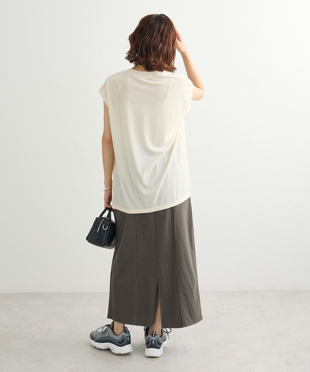 Green Parks ドロストイージーウエスト裏毛Ｉラインスカート 