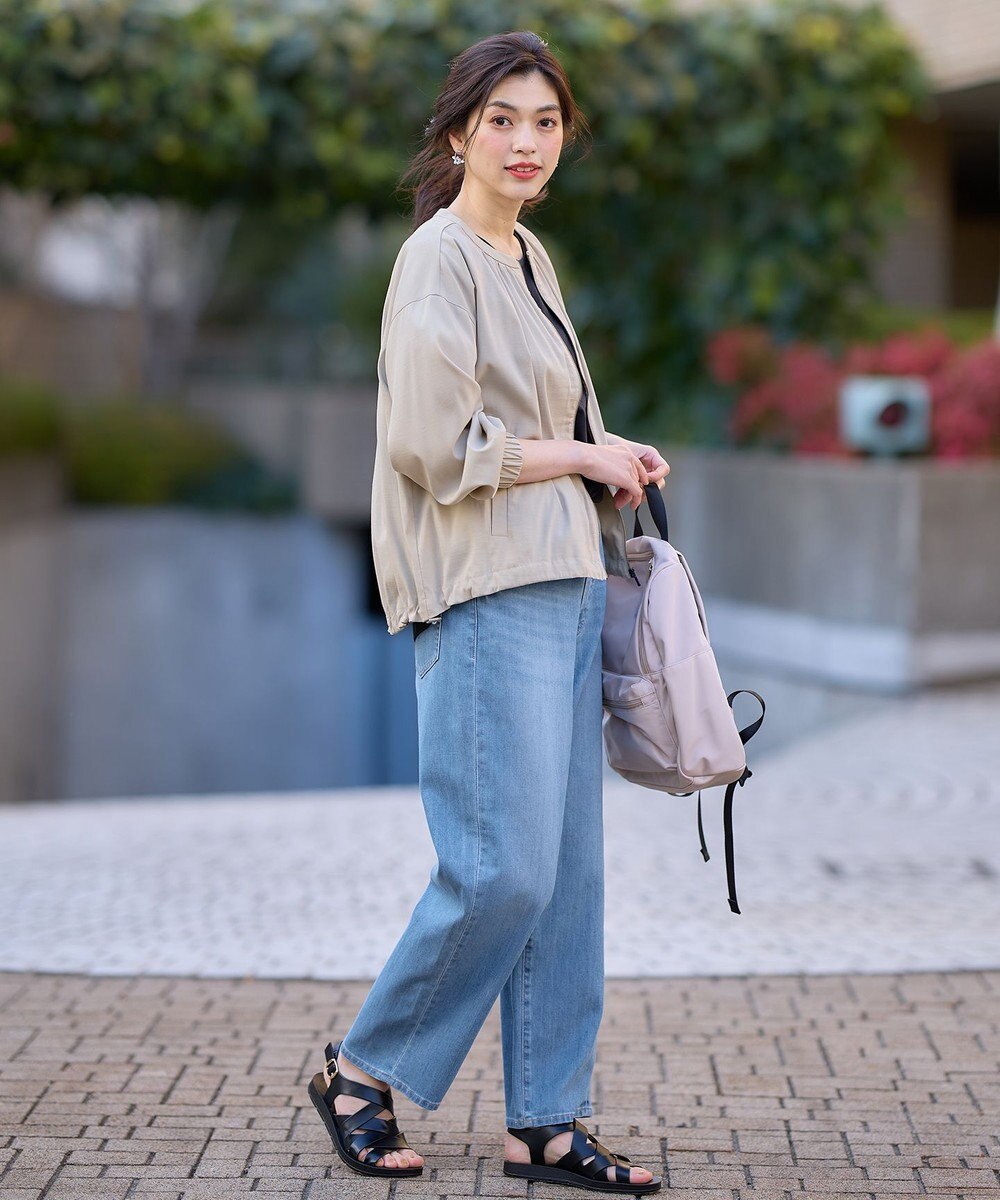 ANY 【洗濯機可能/接触冷感/UVケア/イージーケア】清涼リラックスブルゾン 