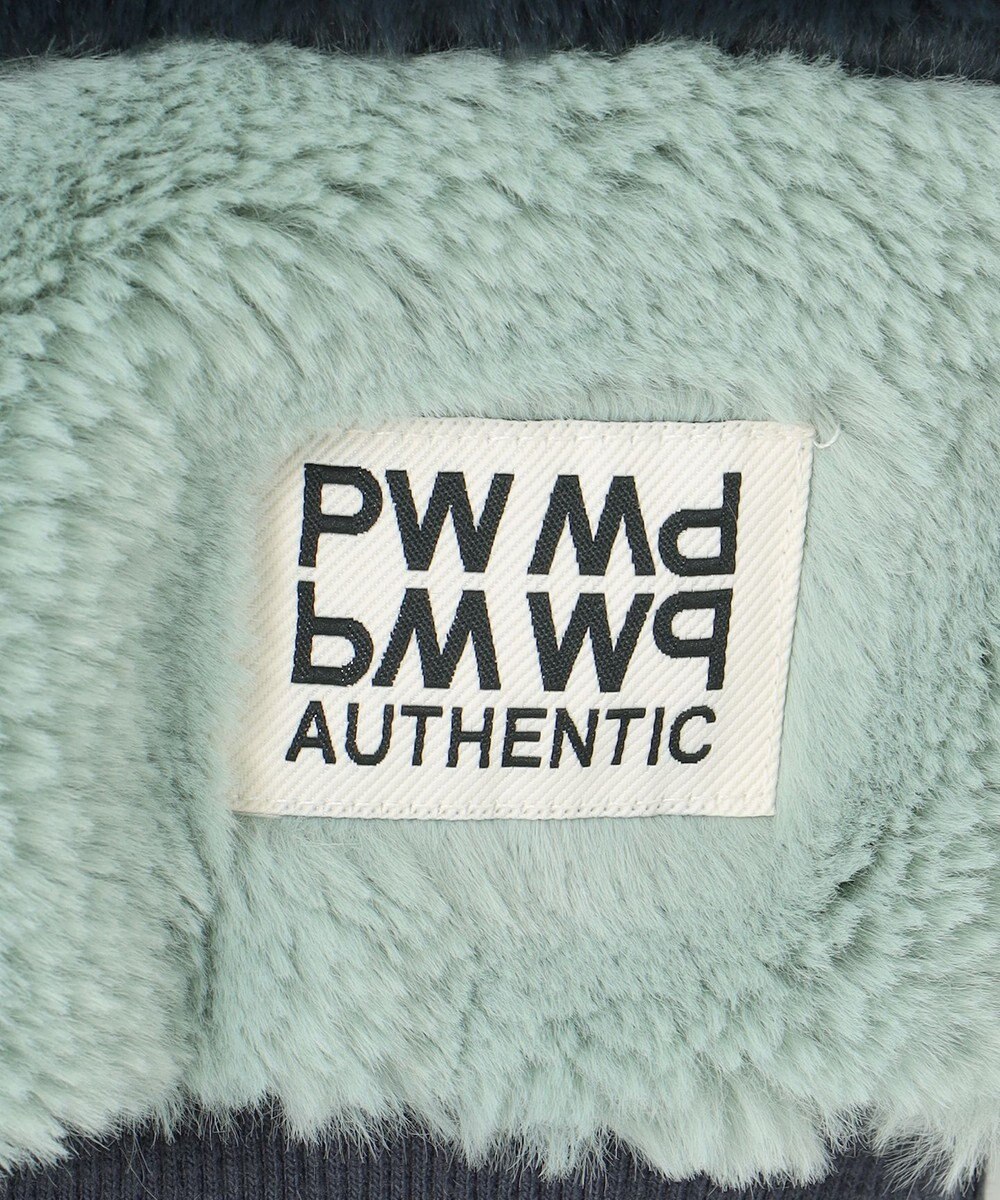 PW CIRCULUS 【ふわもこあったか/防寒/裏地付】【WOMEN】ボーダーフェイクファープルオーバー 