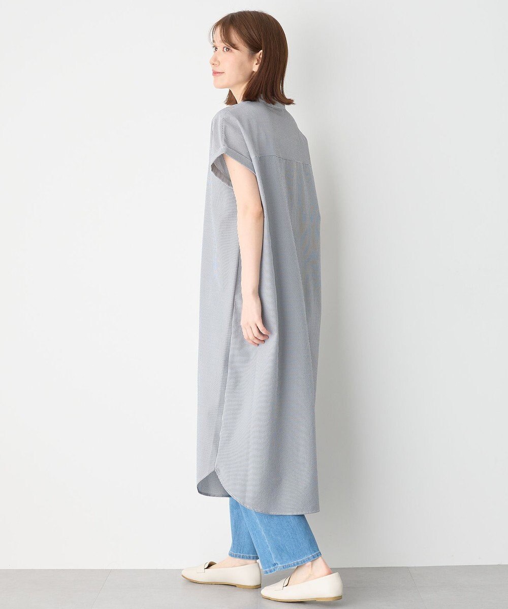 ANY 【洗濯機可】サッカーストライプワンピース 