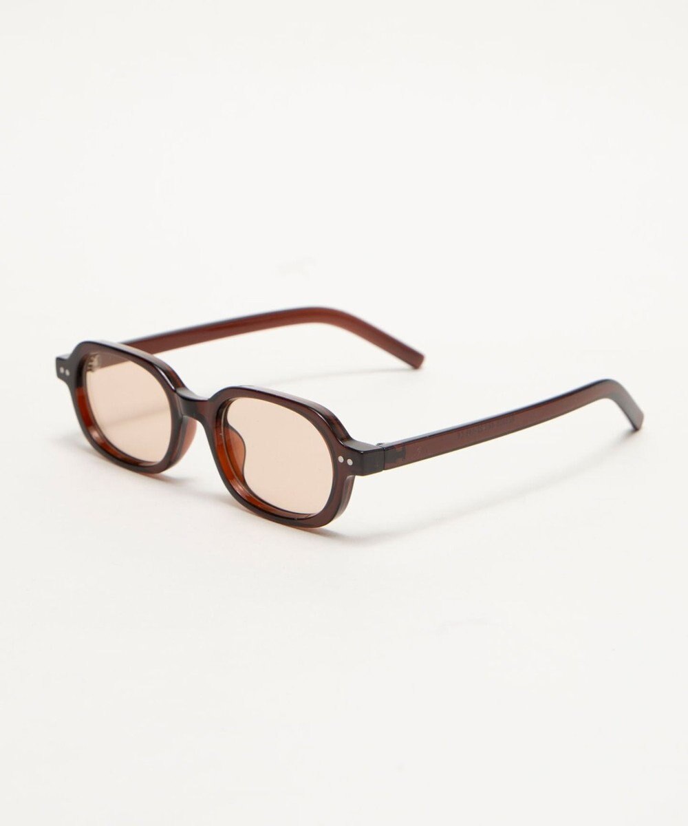 WEGO スクエアフレームカラーレンズアイウェア 