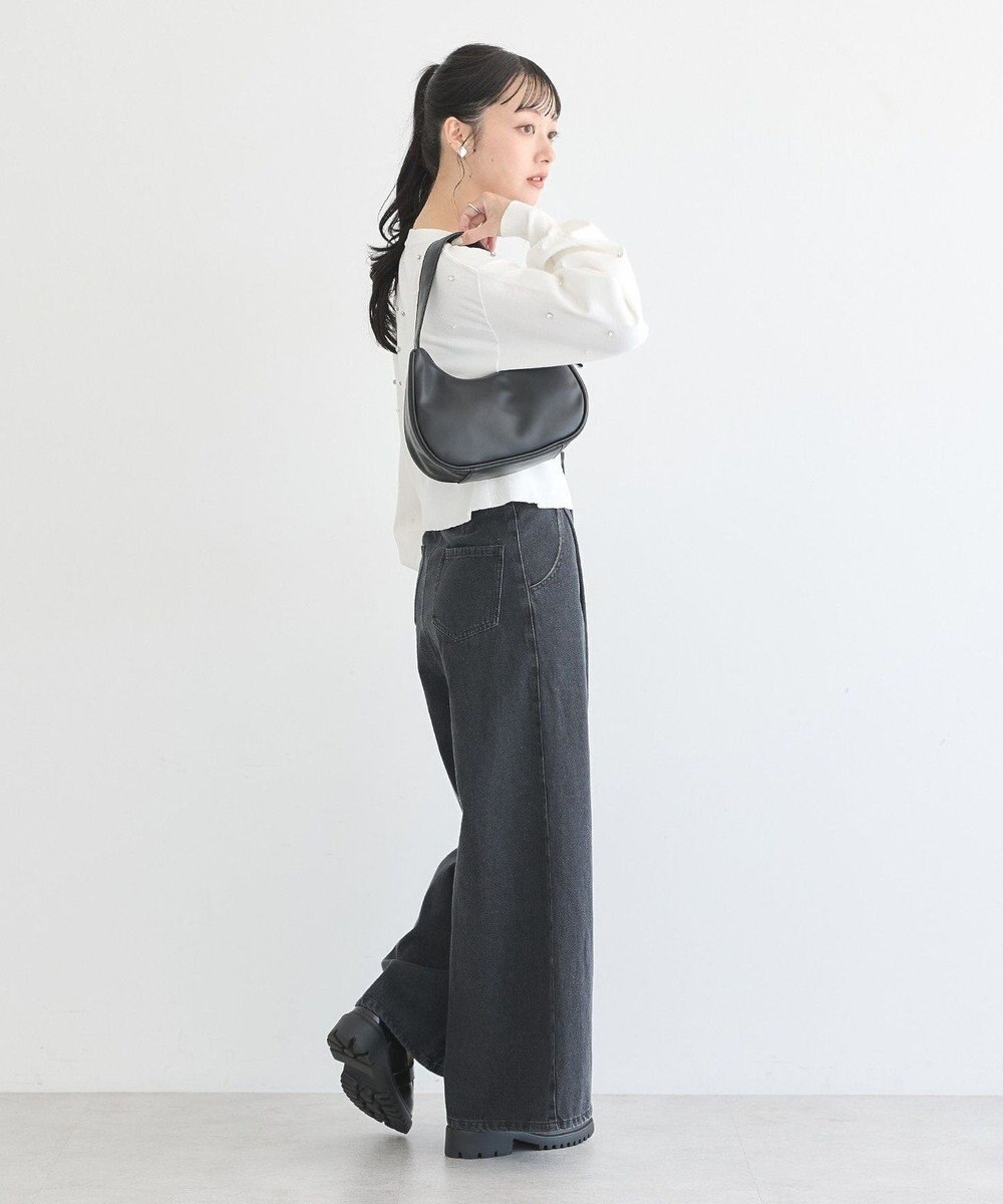 earth music&ecology パール＆ビジューカーディガン 