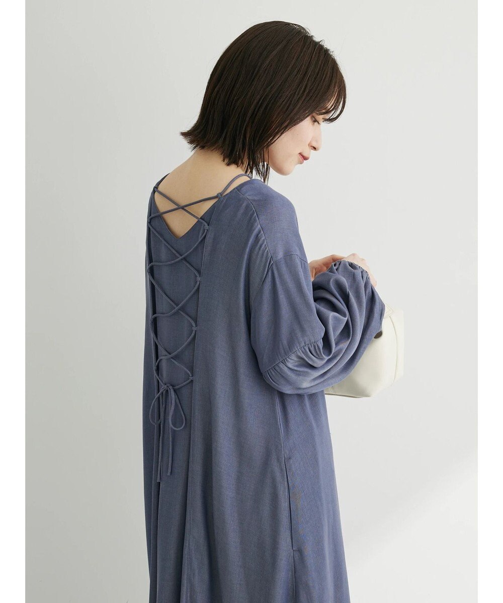 Green Parks ・ｆｕｒｒｙ　ｒａｔｅ　バックレースアップワンピース 