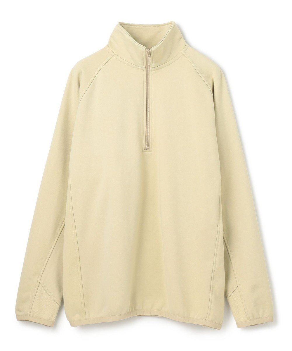 UNFILO MENS 【男女兼用】ナイロン裏毛 ハーフジップ 