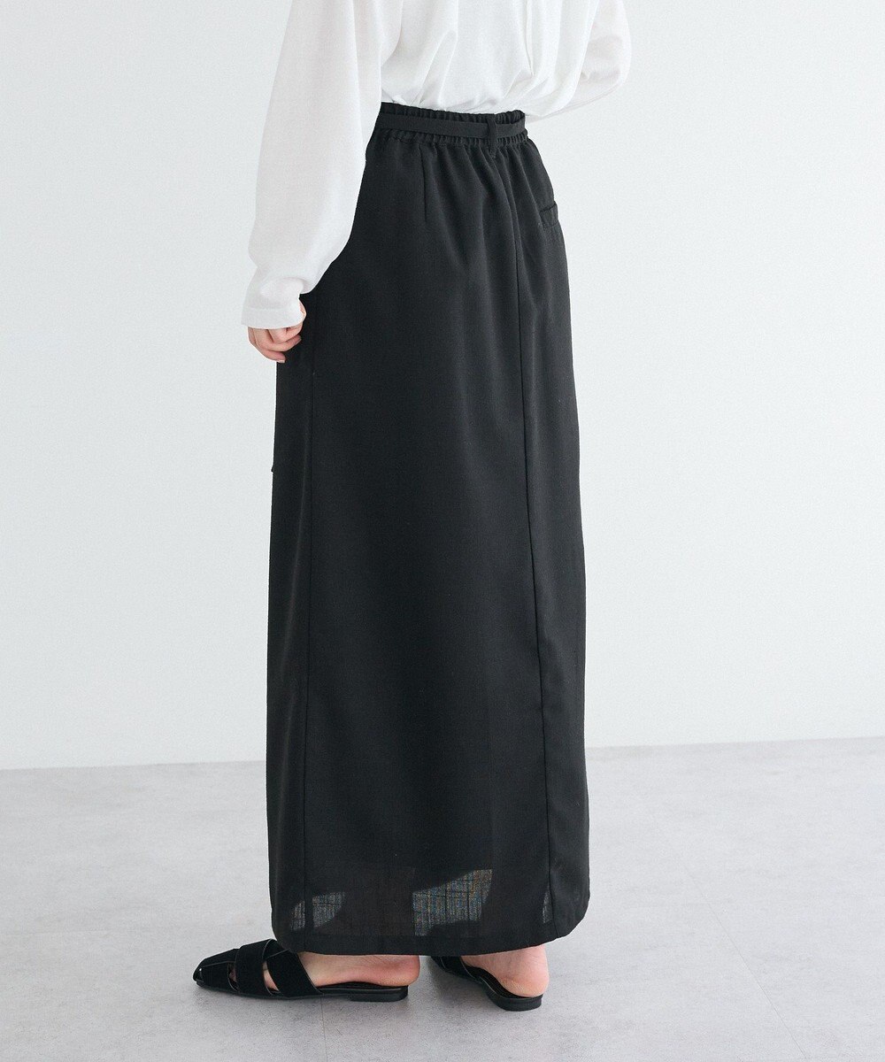 CRAFT STANDARD BOUTIQUE リネンライクラップ風スカート 