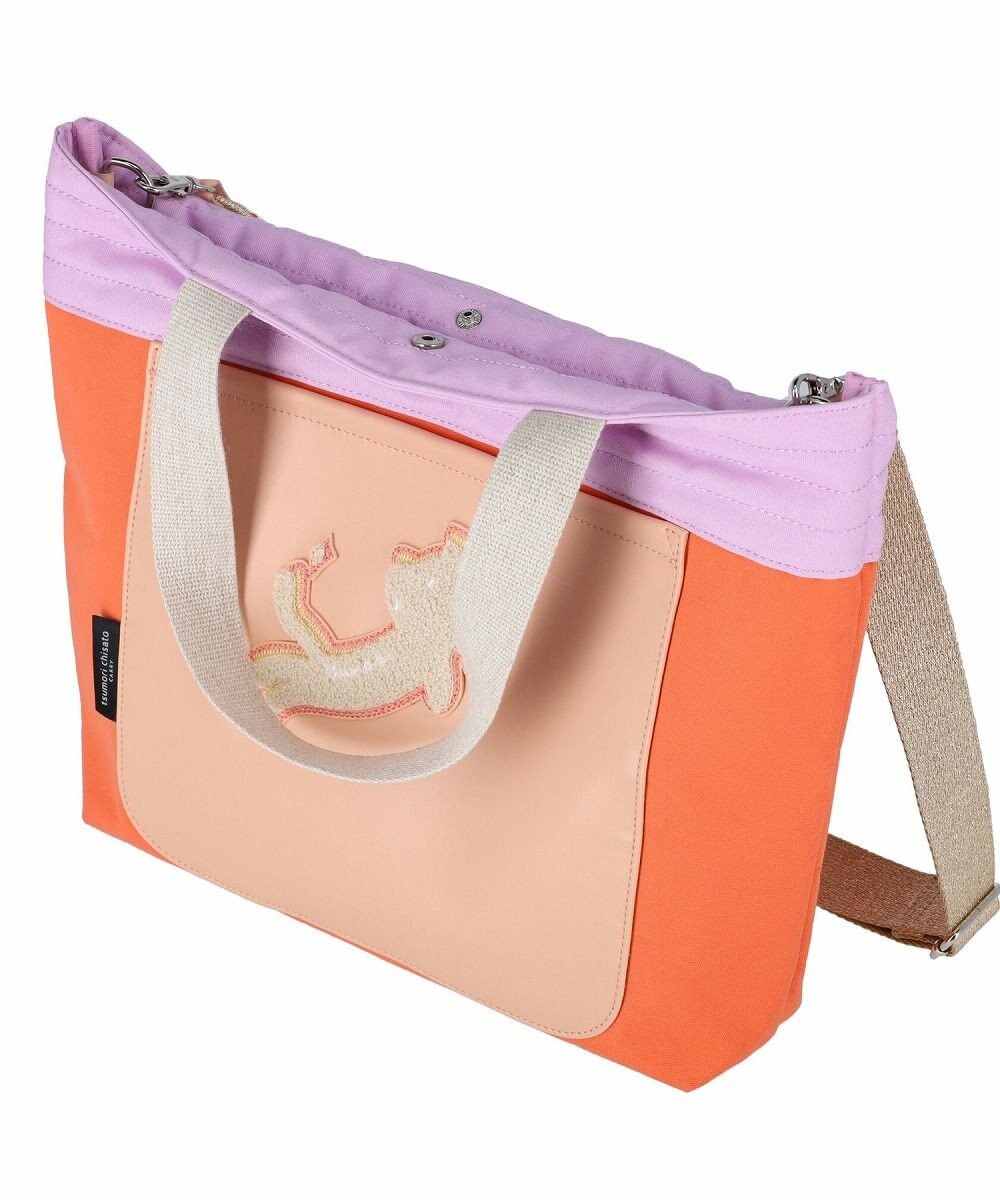 tsumori chisato CARRY キラミックスコンビ トートバッグ 2wayショルダー A4収納 ネコ 