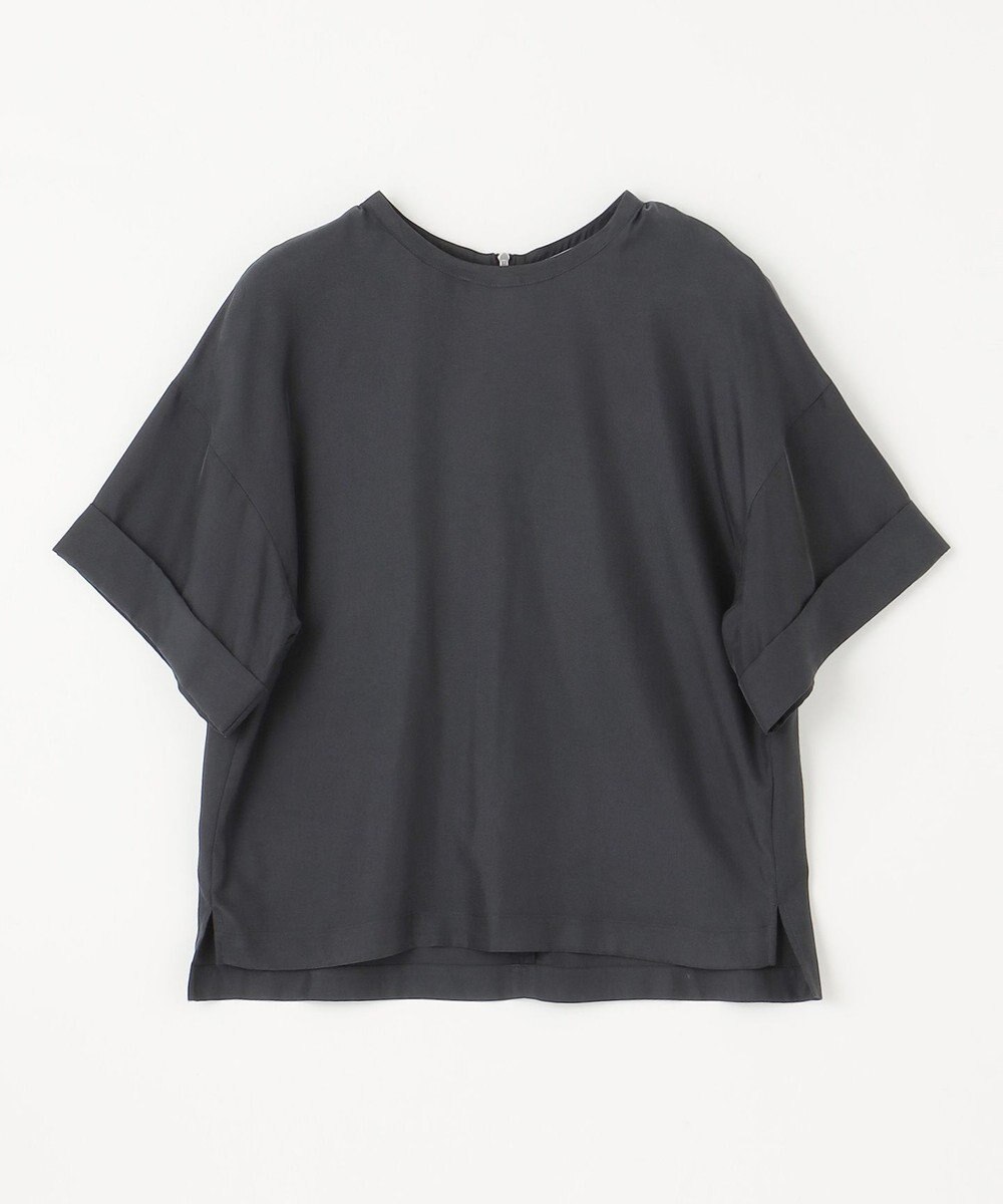 NAVE 【ReNAVE・セットアップ可/洗える/UVケア/接触冷感】フィブリルシャンブレー Tブラウス 