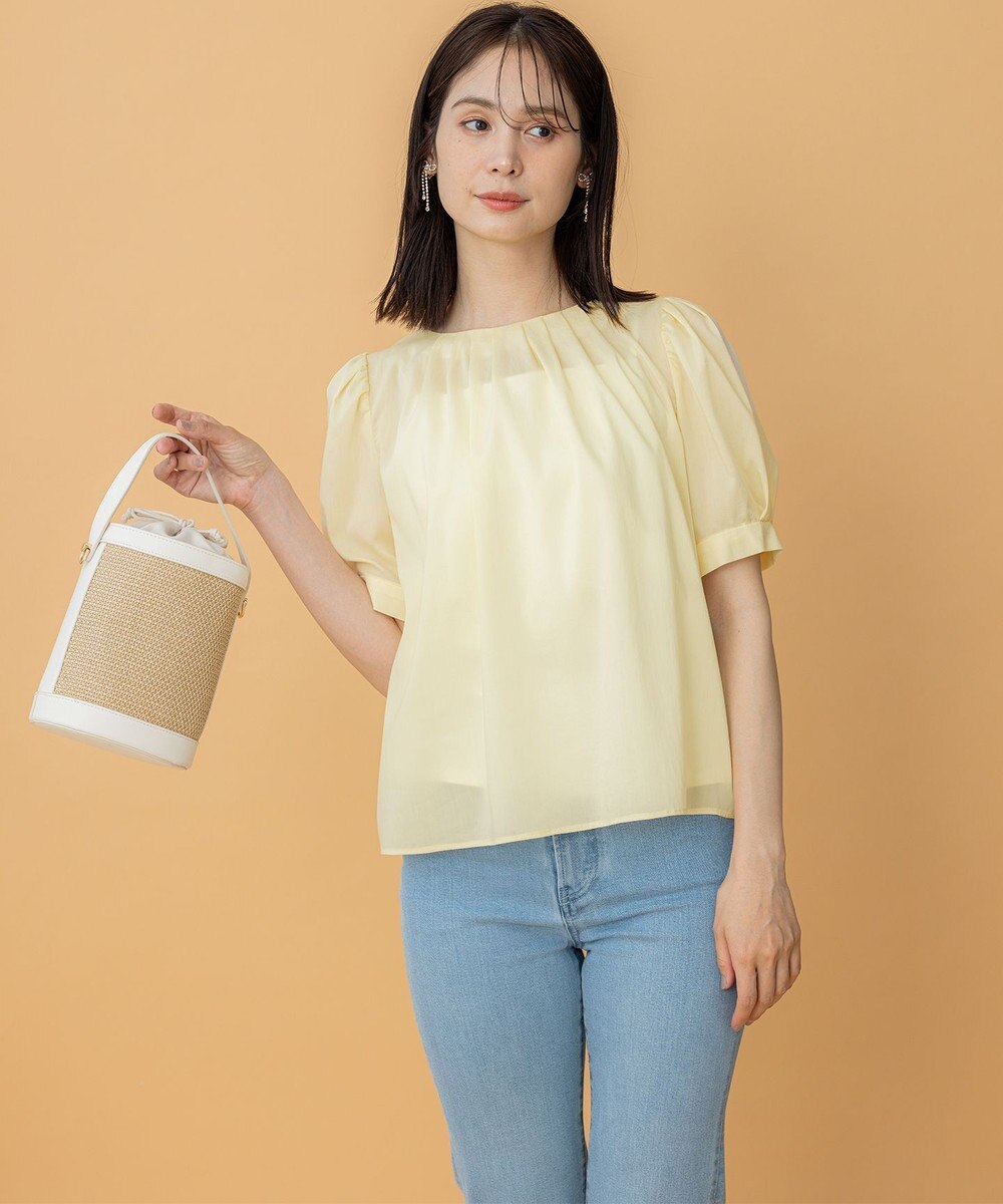 組曲 L ソフトローンパフスリーブ ブラウス 