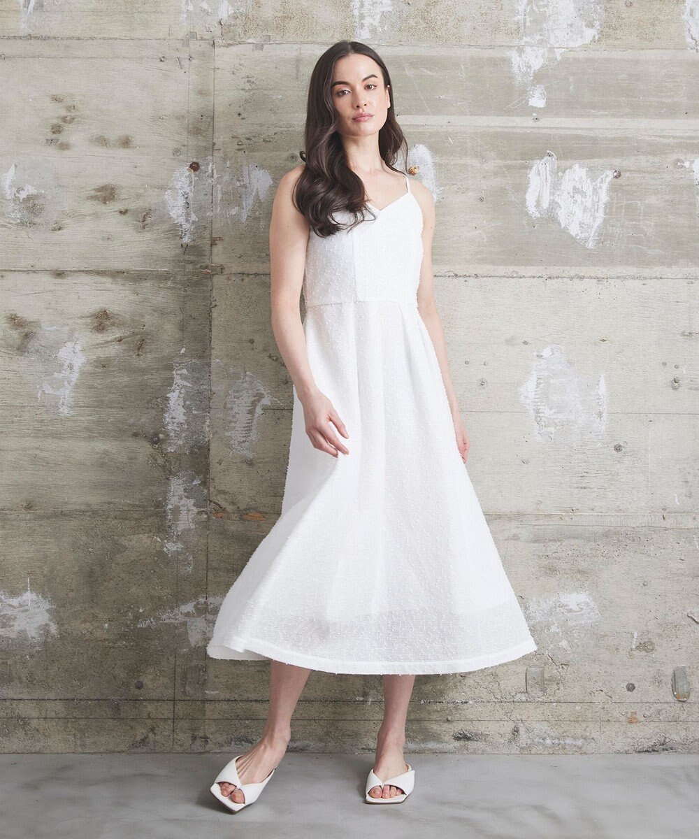 GRACE CONTINENTAL メッシュツイードキャミドレス 