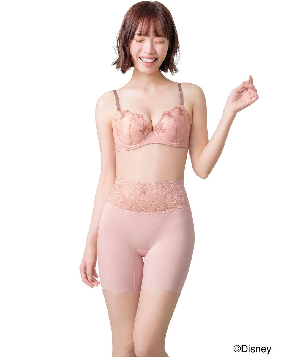 Wing ブラジャー 【ディズニー】 自然なまるみシルエット ソフトなつけごこち 【ナチュラルアップブラ】 ミッキーマウス KB2063 ウイング／ワコール 