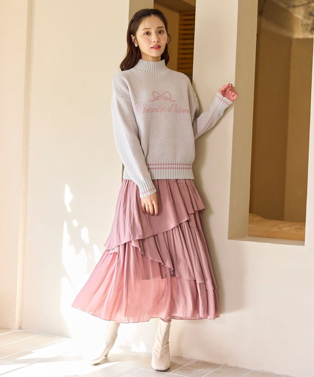 Feroux アシンメトリーティアード スカート 