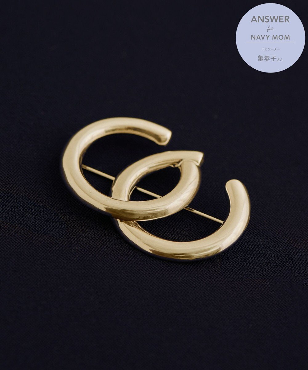 #Newans 【セレモニーにも】ダブルＣブローチ 