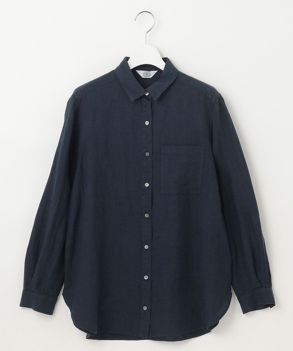 J.PRESS LADIES 【洗える】リネン シャツ 