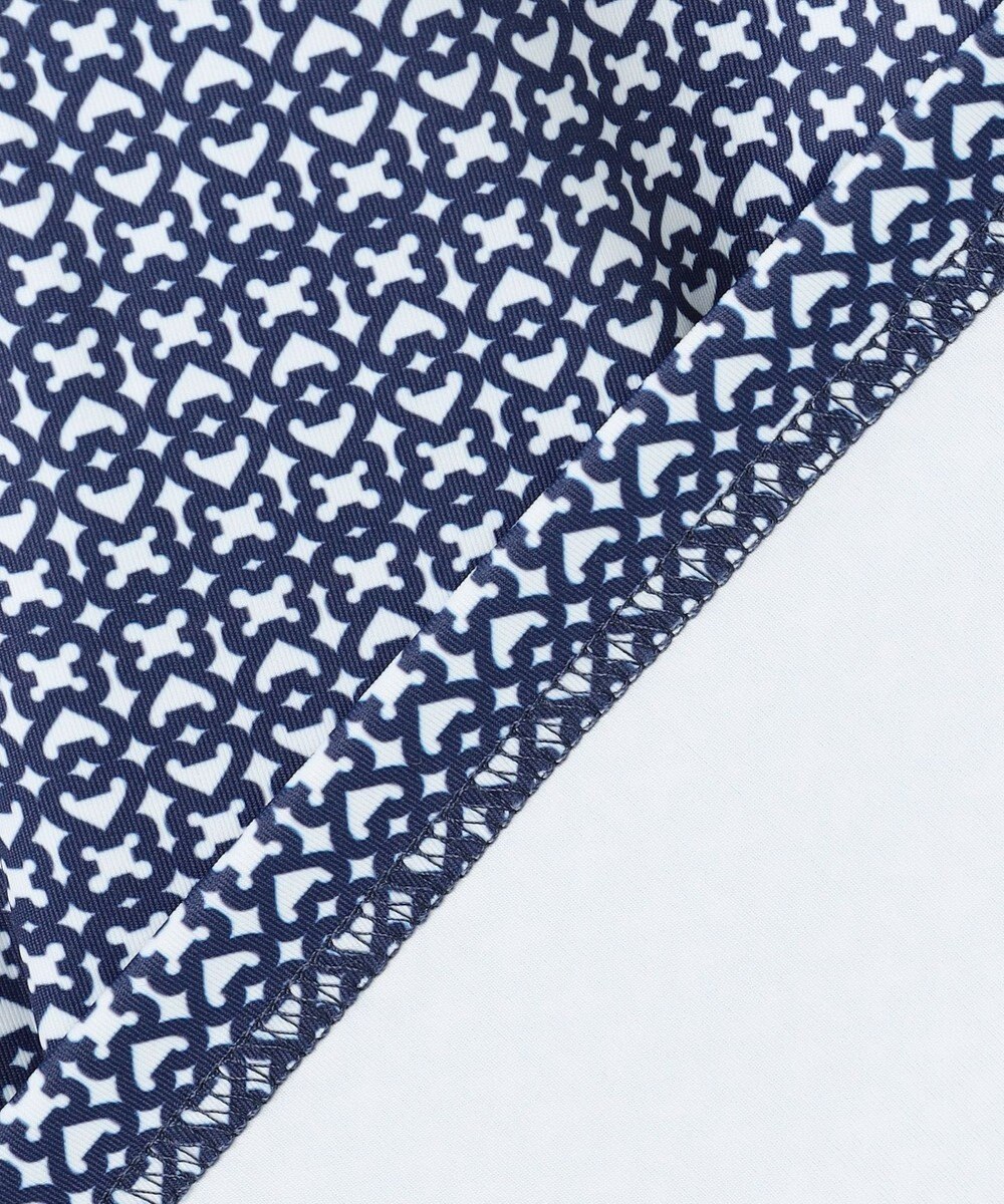 23区GOLF 【MEN】モノグラム総柄長袖ポロシャツ 