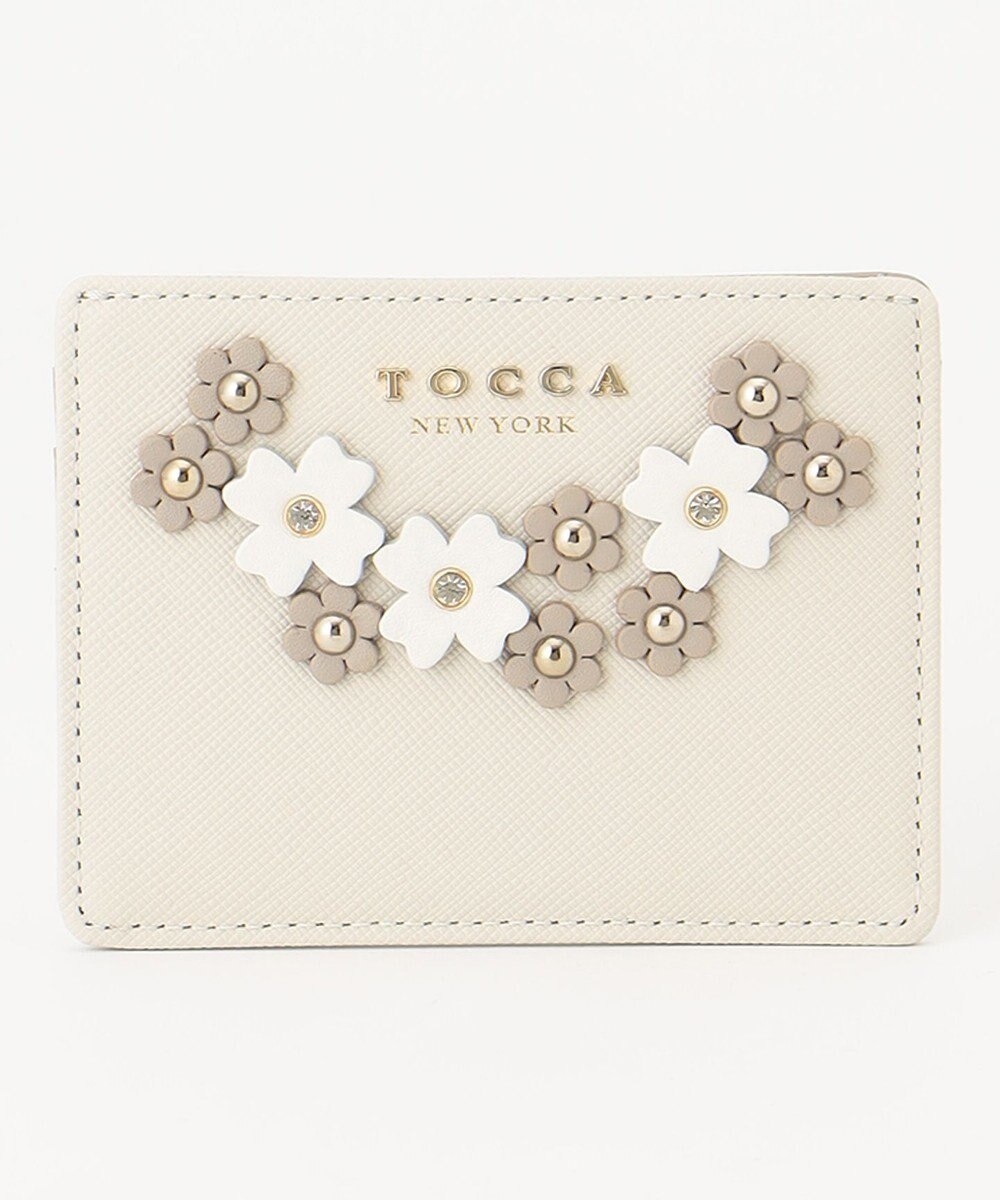 TOCCA GARDEN FLOWER CARDCASE カードケース ホワイト系