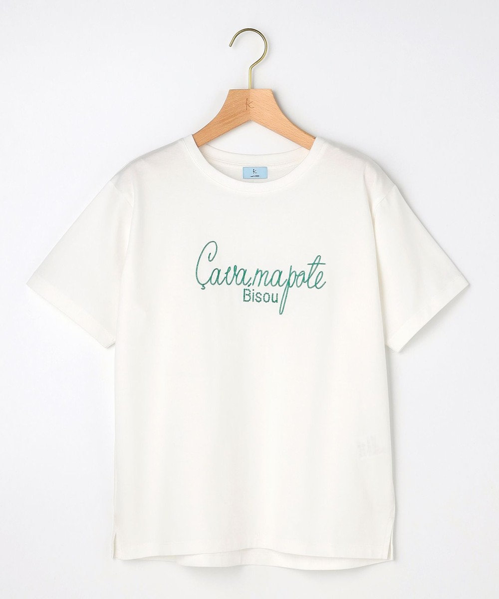 組曲 L 【先行予約】ロゴ刺繍 Ｔシャツ 