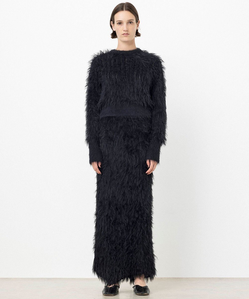 NAVE 【ReNAVE・洗える】メルティーシャギーニット スカート 