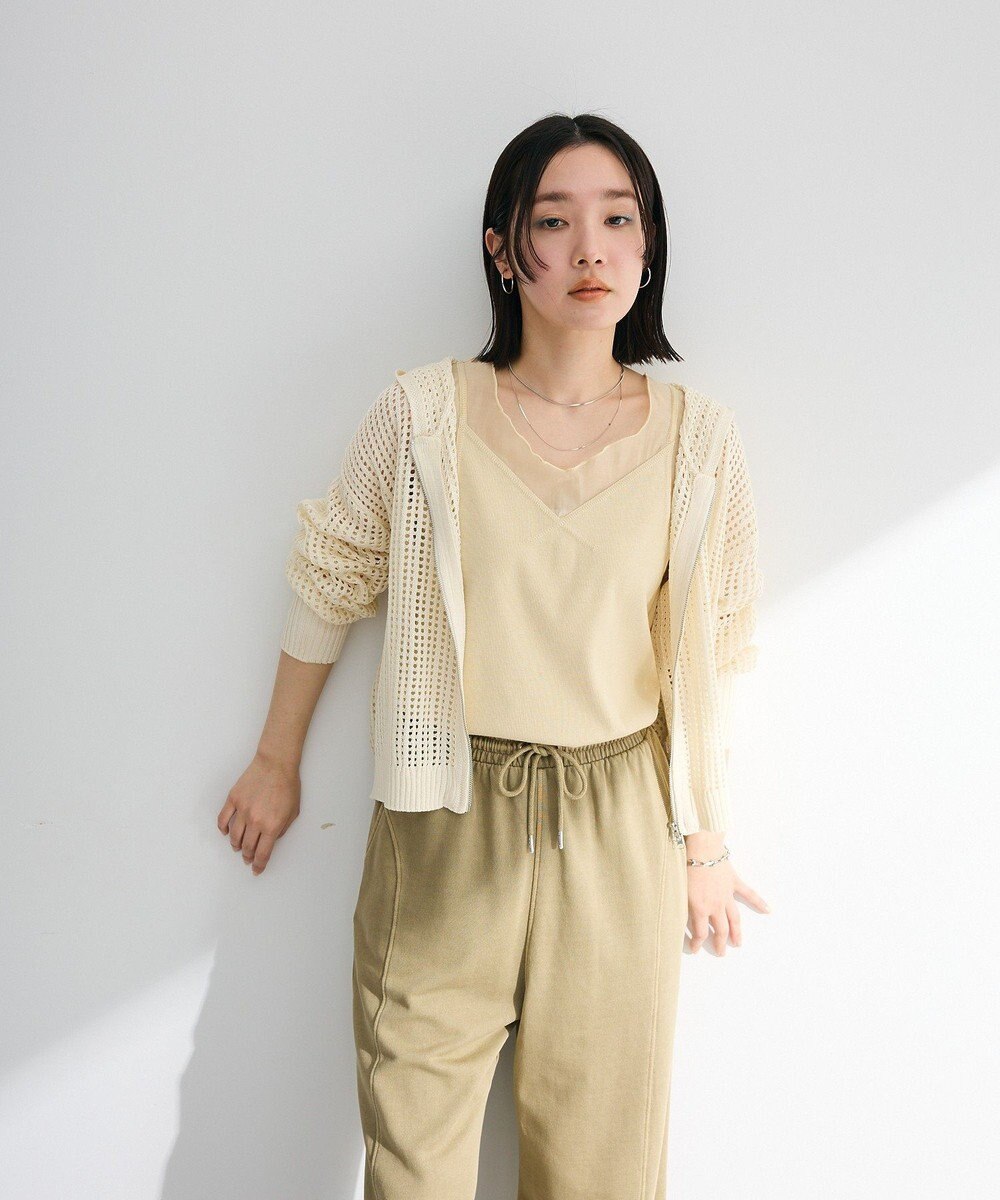 Green Parks メッシュニットパーカー 