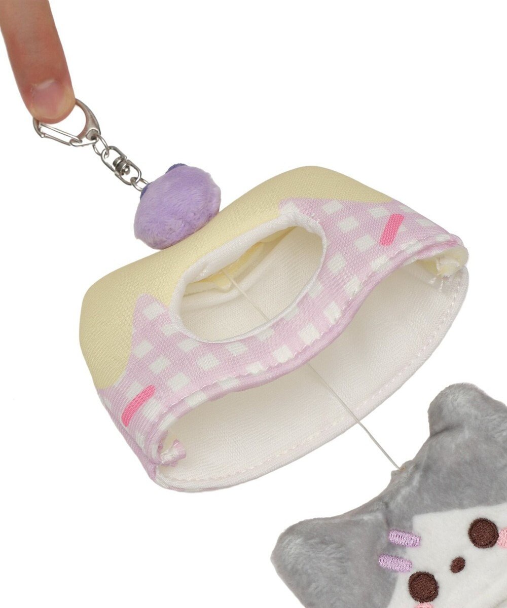 WEGO スイーツアニマルカードホルダーリールキーホルダー 