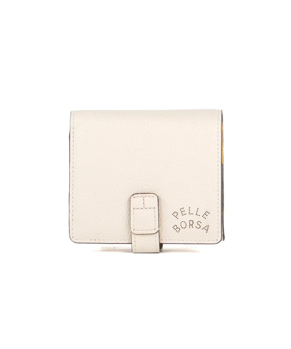 PELLE BORSA 二つ折りミニ財布 Very Goods ベリーグッズ 7202 アイボリー