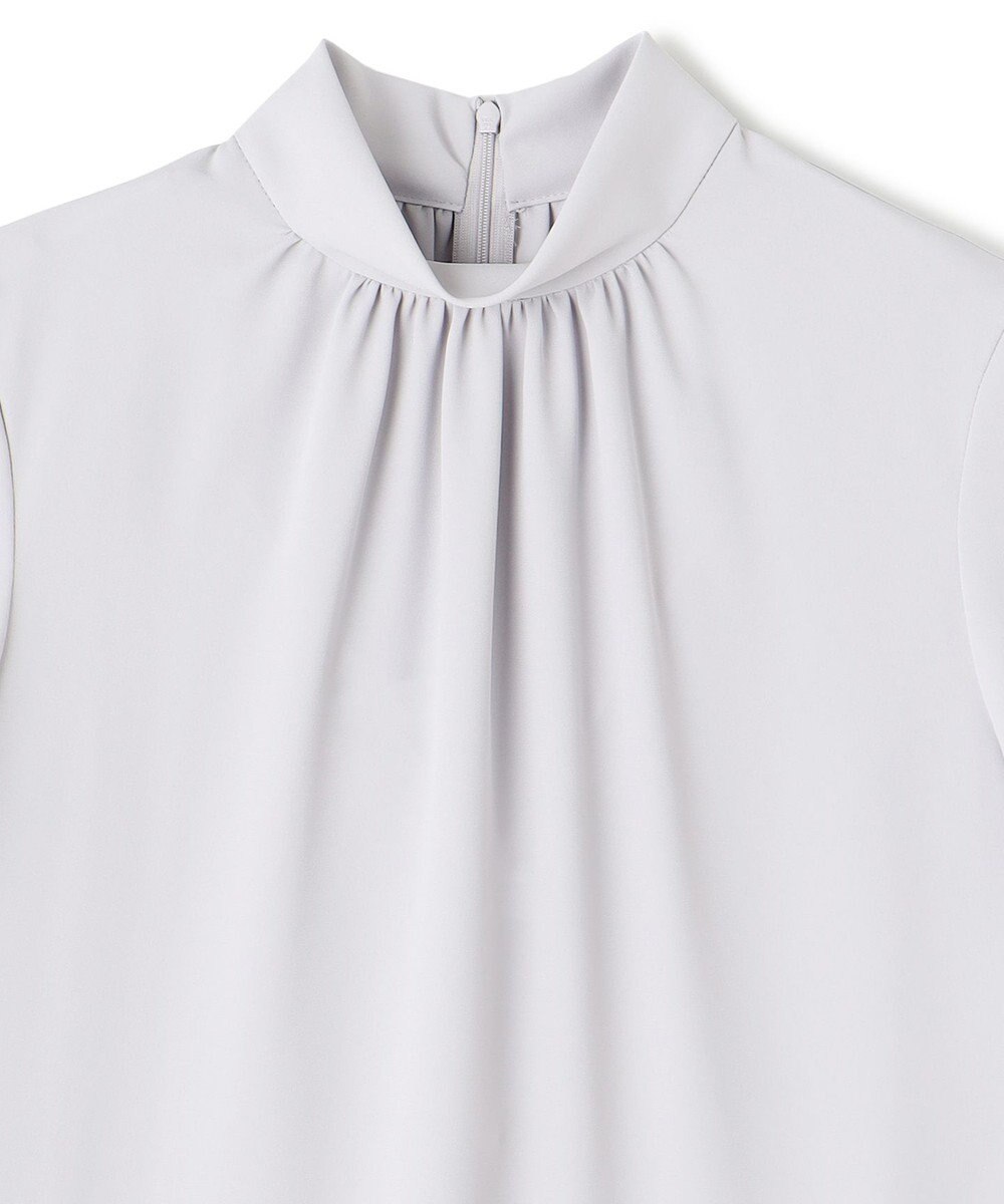 BEIGE， EVA / ハイネックハーフスリーブブラウス 