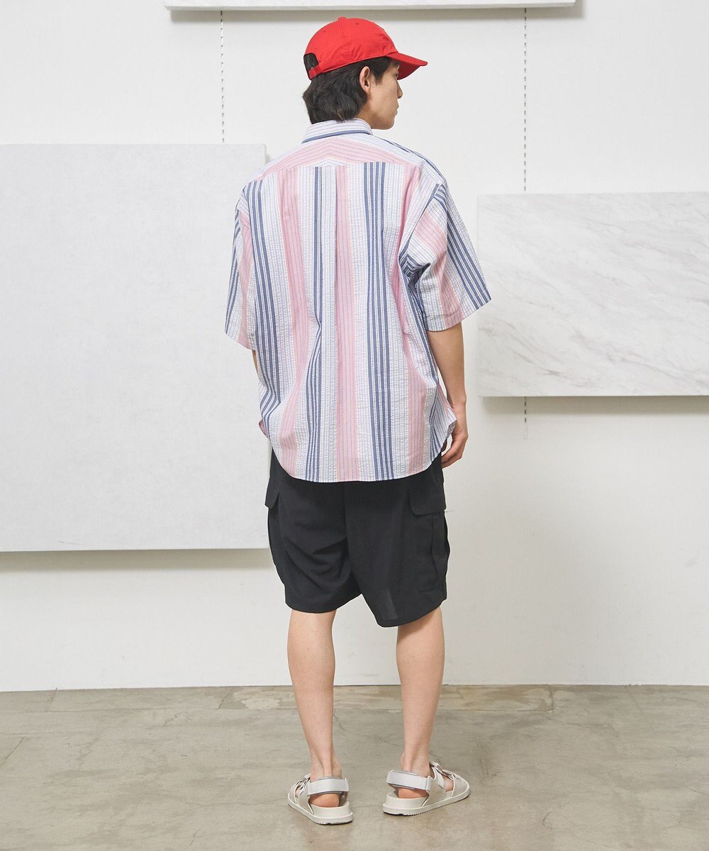 J.PRESS YORK STREET 【UNISEX】ランダムストライプ シャツ 