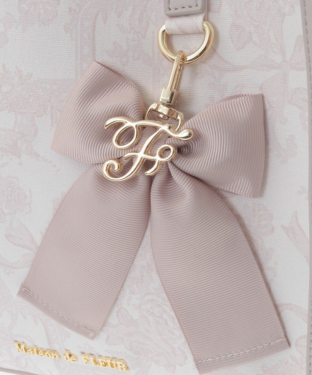 Maison de FLEUR フラワーガーデンプリント2Wayスクエアトート 