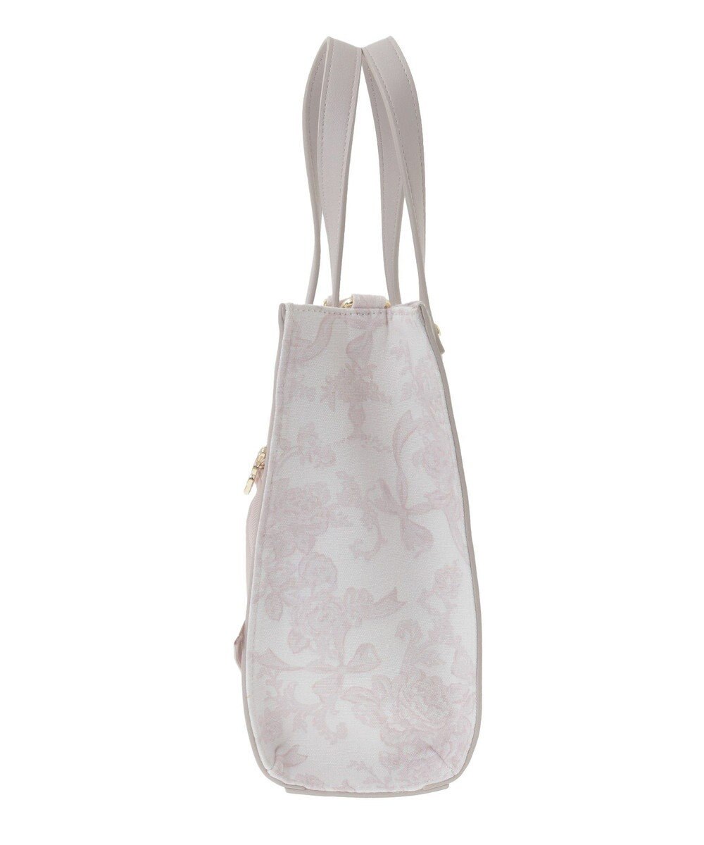 Maison de FLEUR フラワーガーデンプリント2Wayスクエアトート 