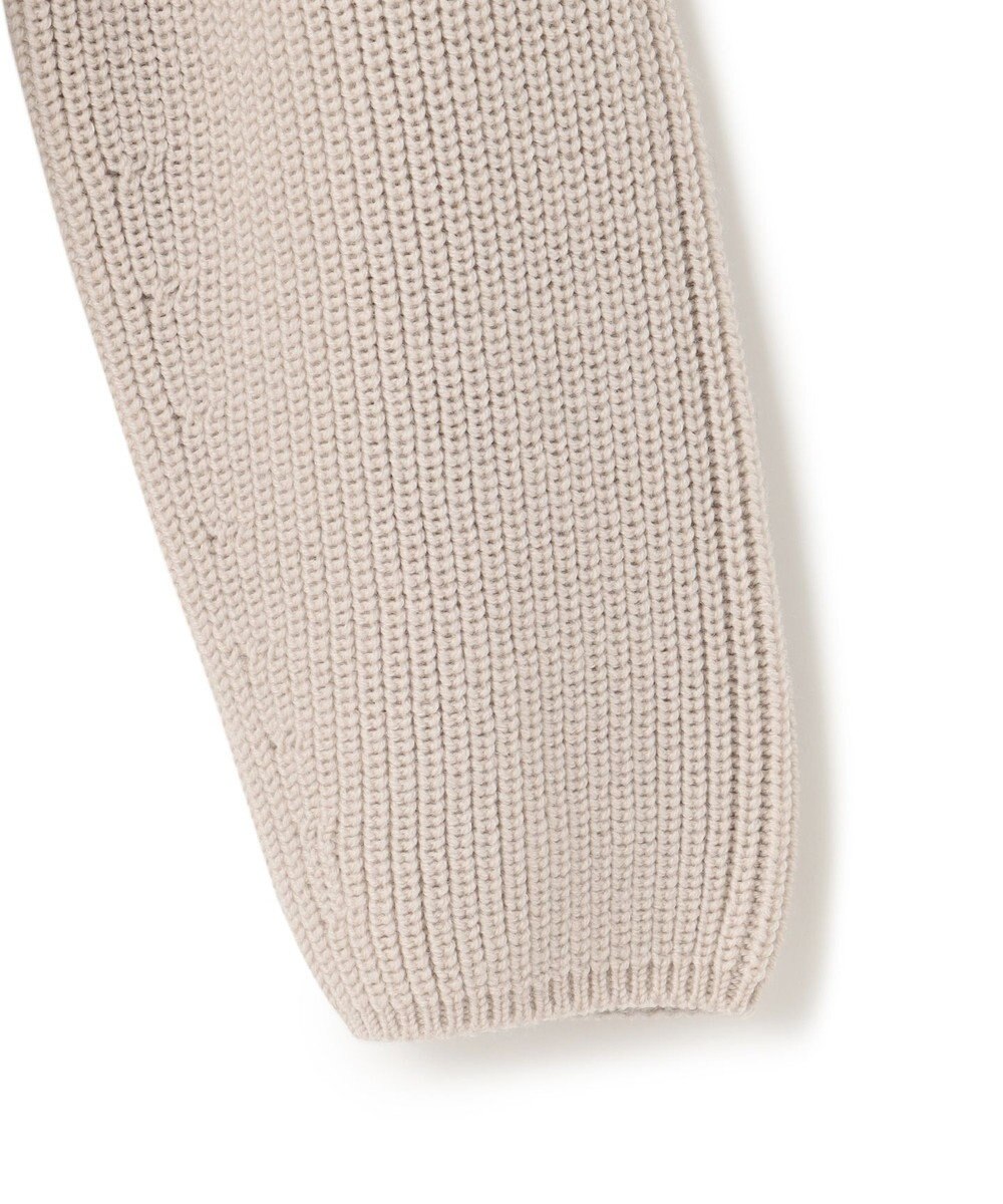 23区 L 【洗える】ウールコード ハーフジップ ニット 