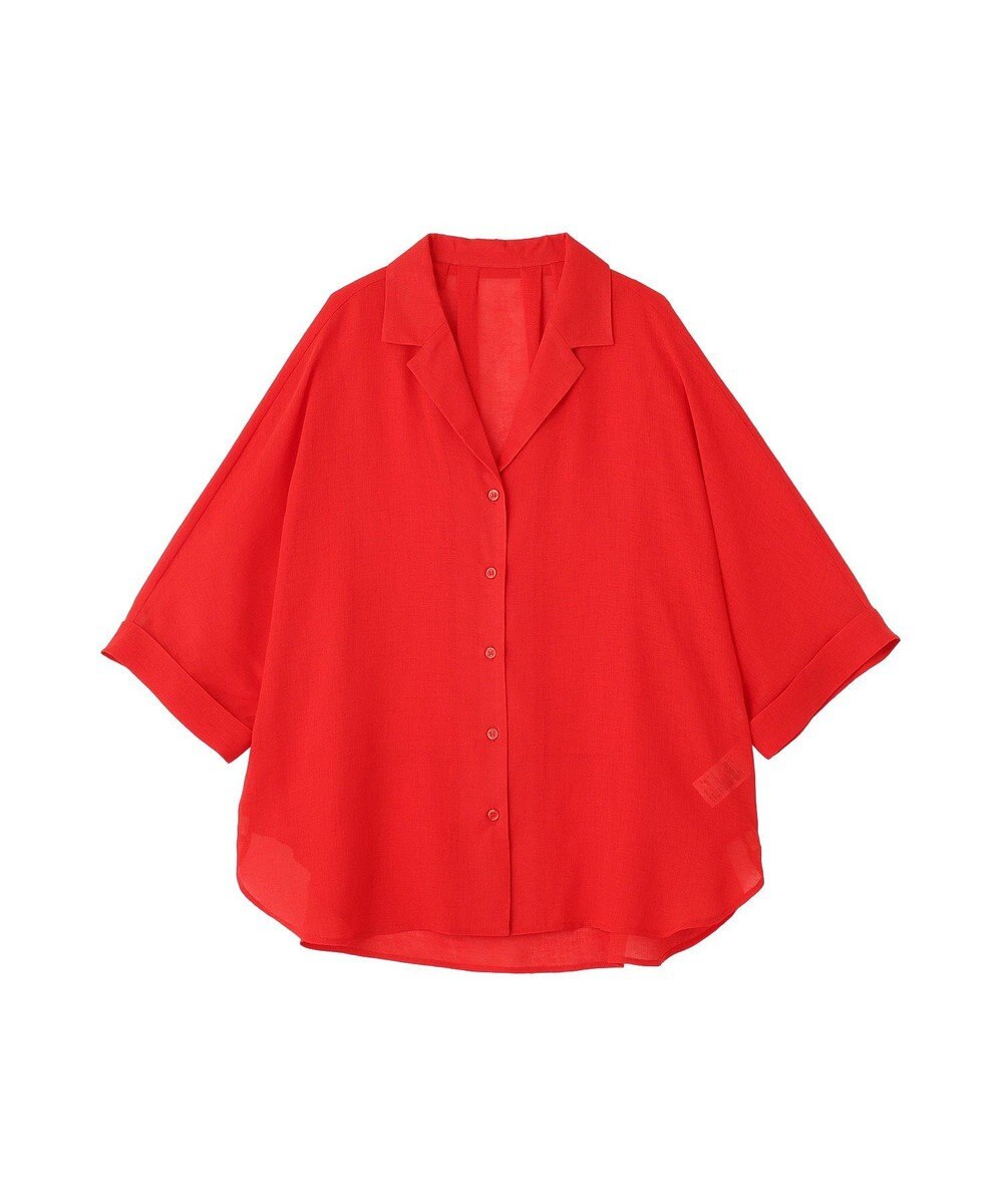 Green Parks 開襟シアーシャツジャケット 