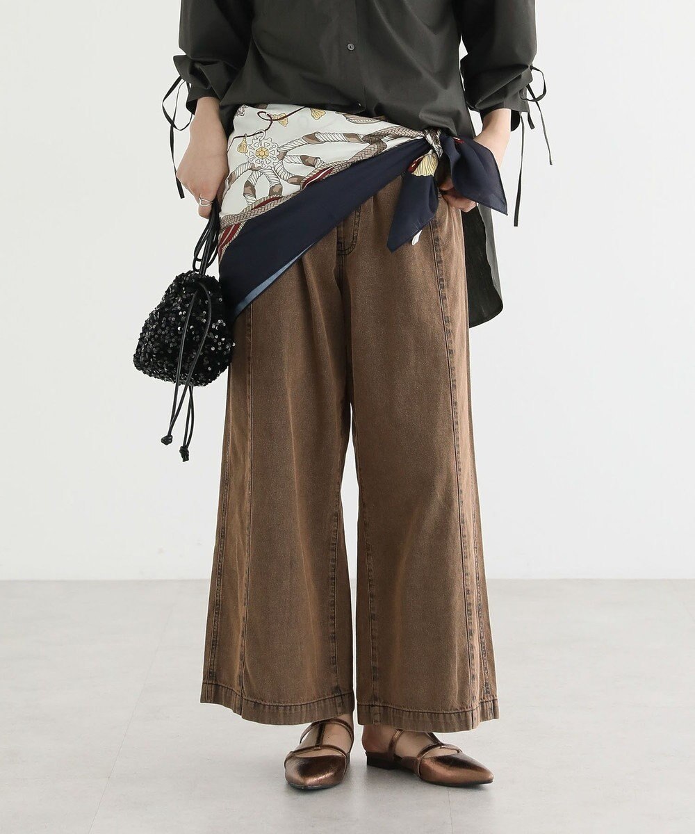 Green Parks ライトデニムイージーバギーパンツ 