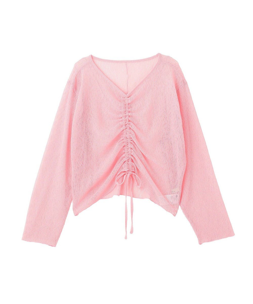 earth music&ecology フロントドロストシアープルオーバー 