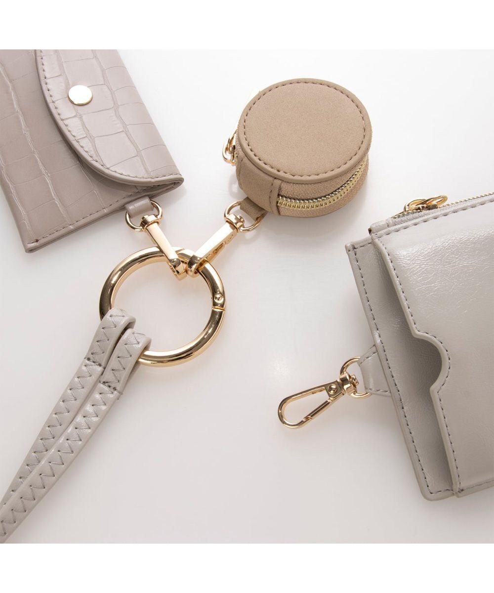 UNBILLION cachecache コンビ素材多機能スマホショルダー 