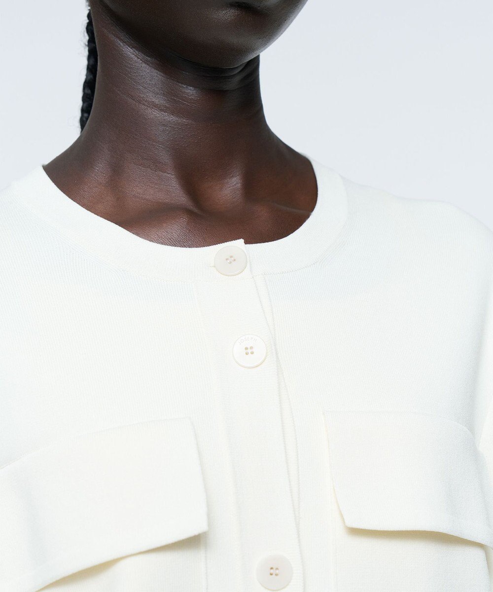 JOSEPH フルニードルビスコース　ニットジャケット 