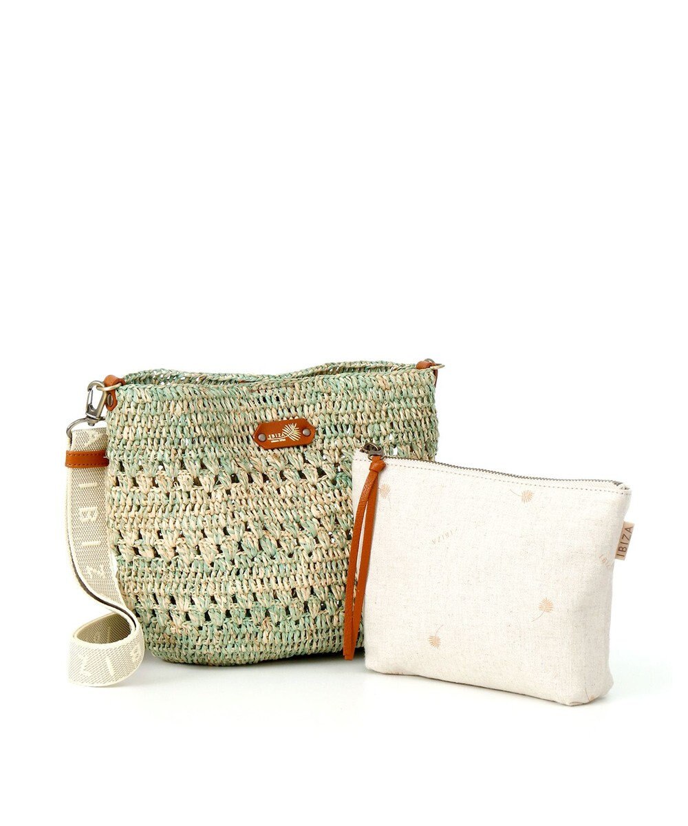 IBIZA ラフィア　ショルダーバッグ 