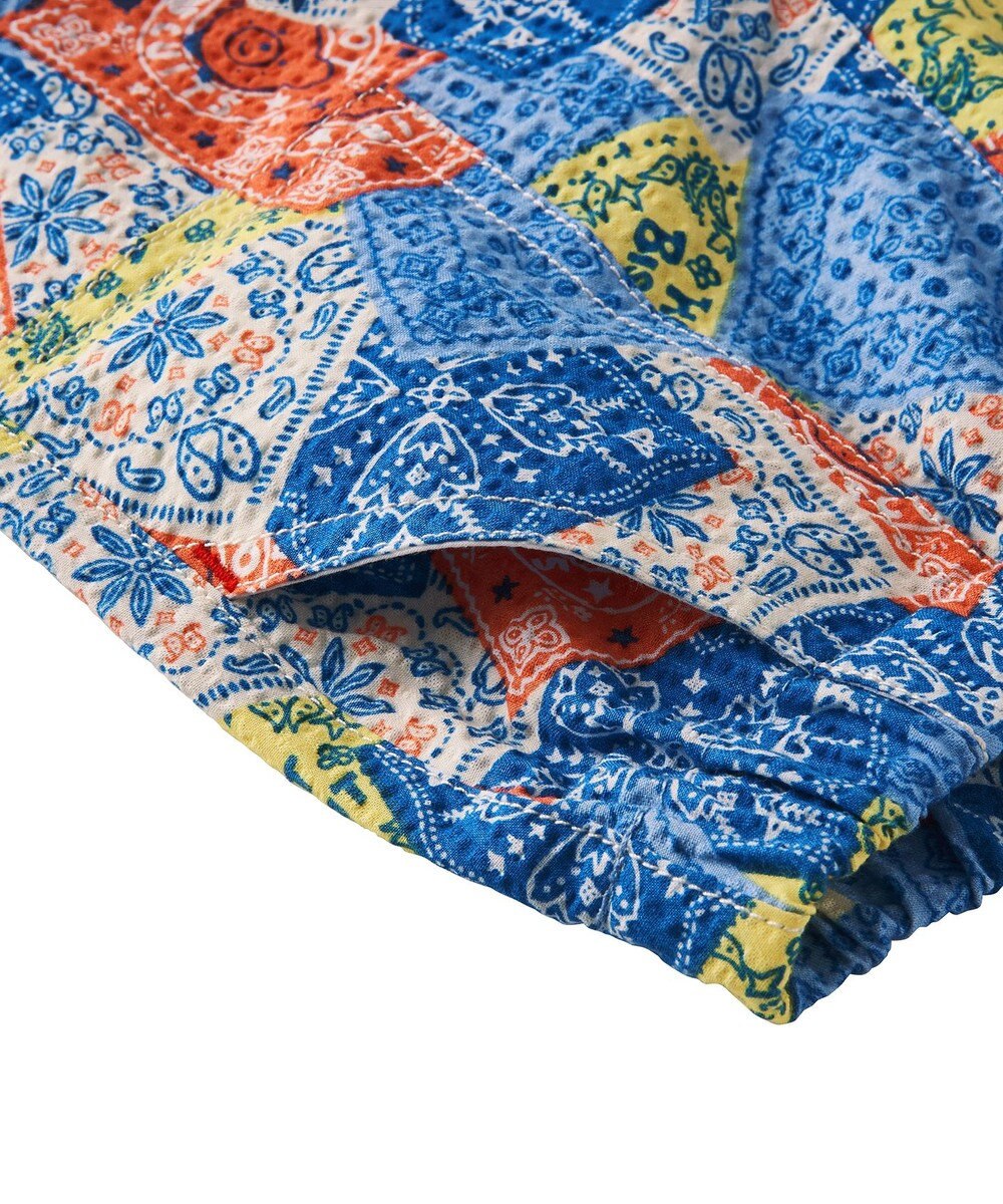 MIKI HOUSE HOT BISCUITS 【80-120cm】バンダナ柄 6分丈ハーフパンツ 