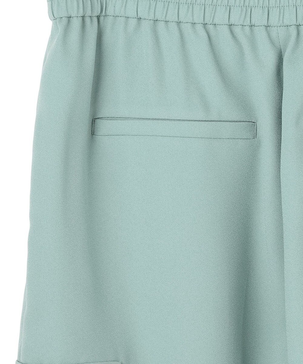 ICB 【先行予約】 FluidBackSatin ワイドストレートカーゴパンツ 