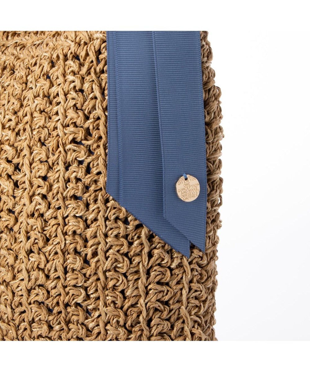 UNBILLION カシュカシュ cachecache / 下がりグログラン柄編みトートバッグ 