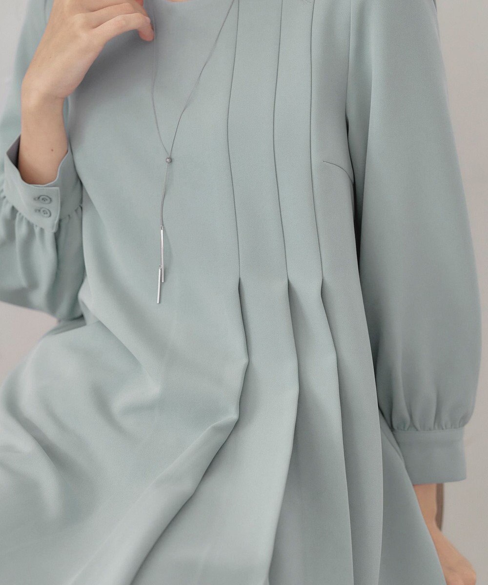 Tiaclasse L 【洗える】アシンメトリ―タックチュニック 