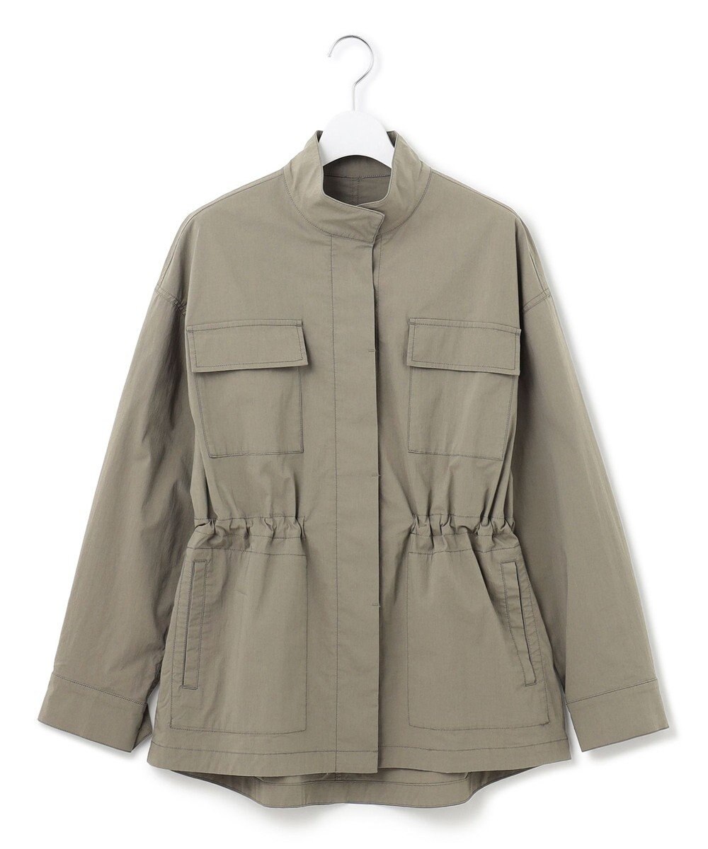 23区 【SLOW/一部店舗限定】ミリタリーストレッチタフタ ジャケット 