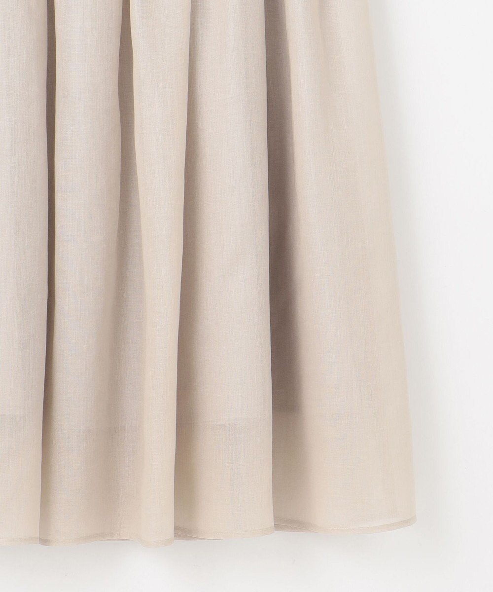 23区 L 【接触冷感/洗える】シアーフィルム フレアスカート 