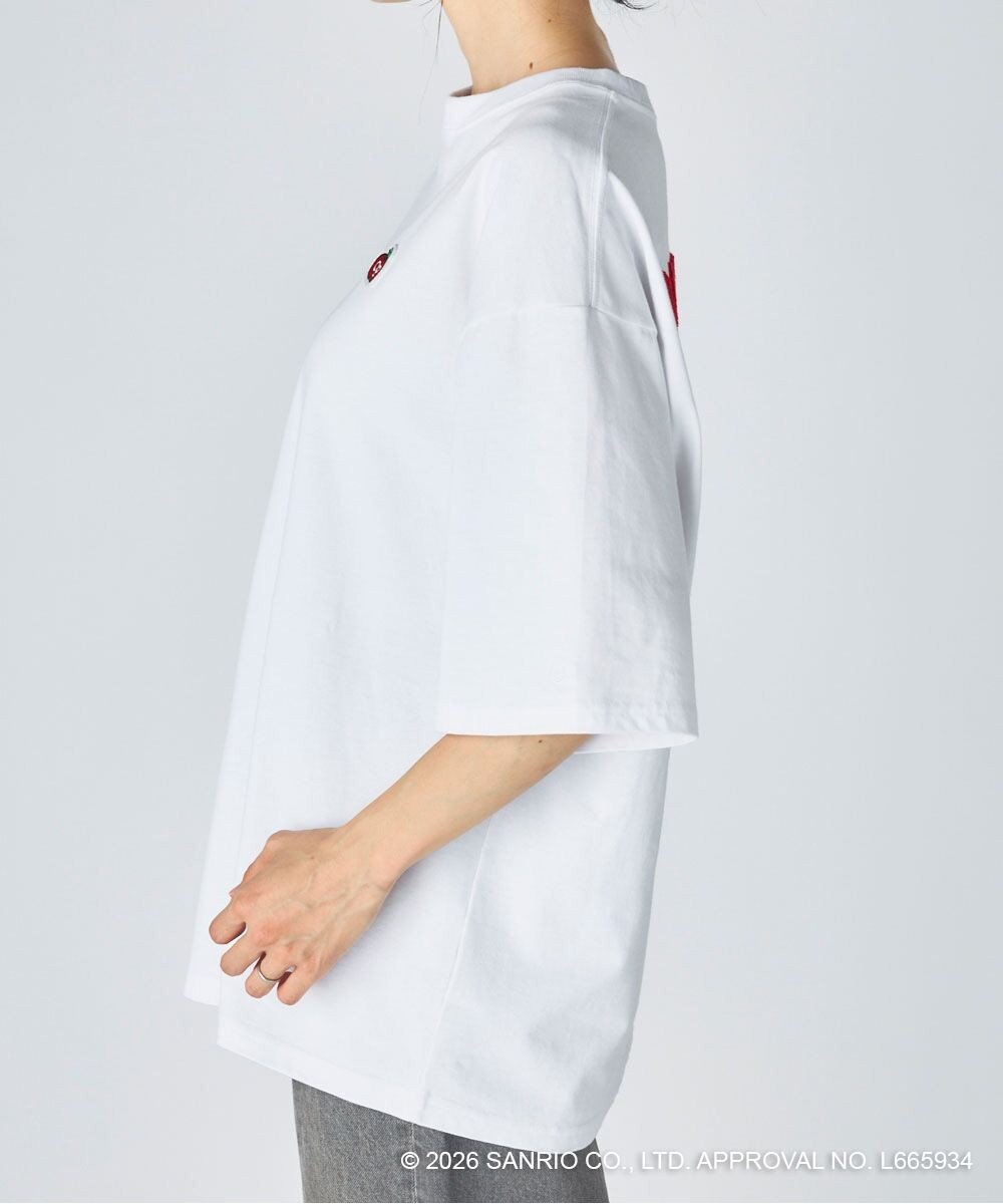 OP／FILA 【Ocean Pacific×ハローキティ】サガラ刺しゅうビッグTシャツ 