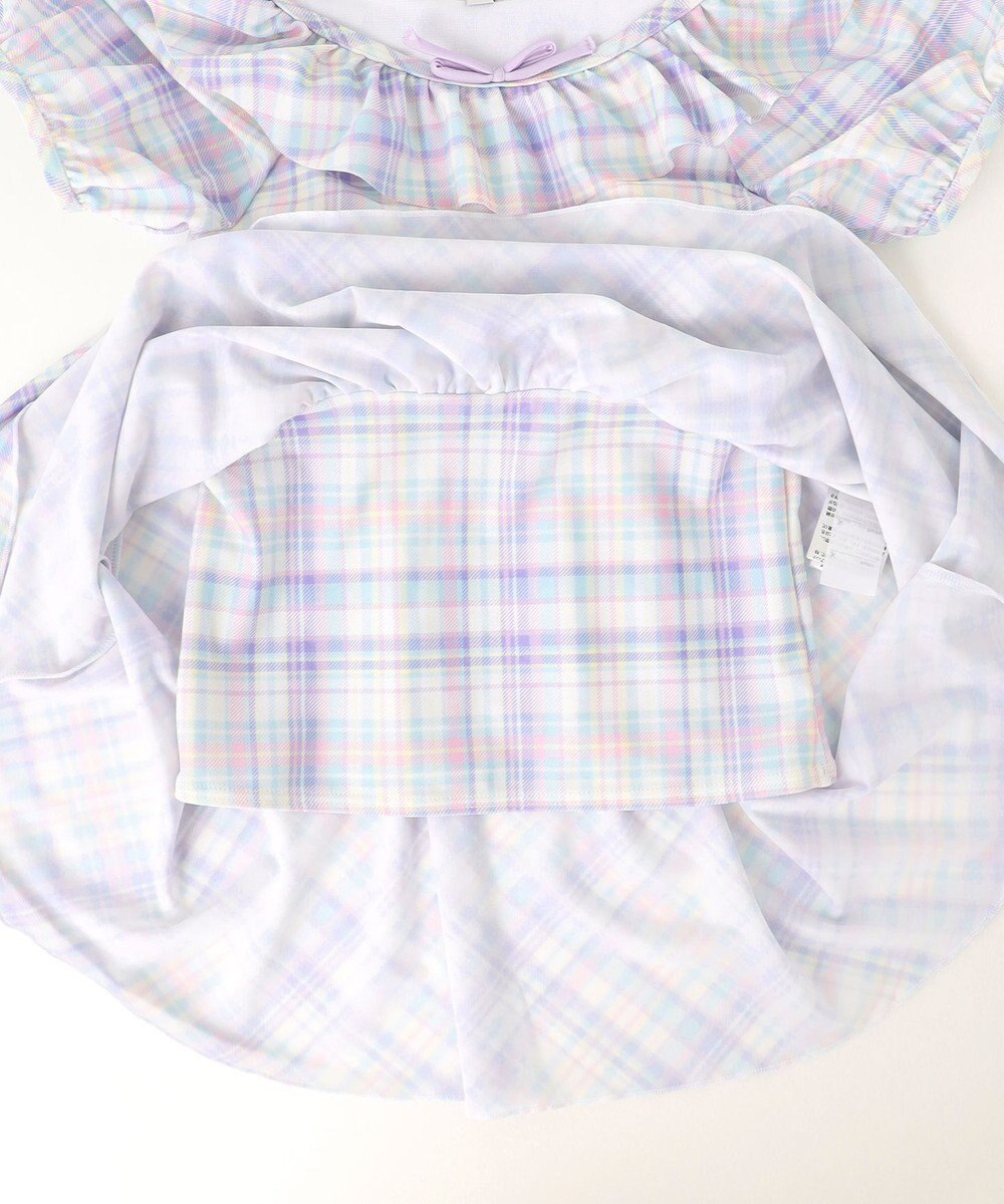 ANY KIDS チェック柄 セパレート 水着 