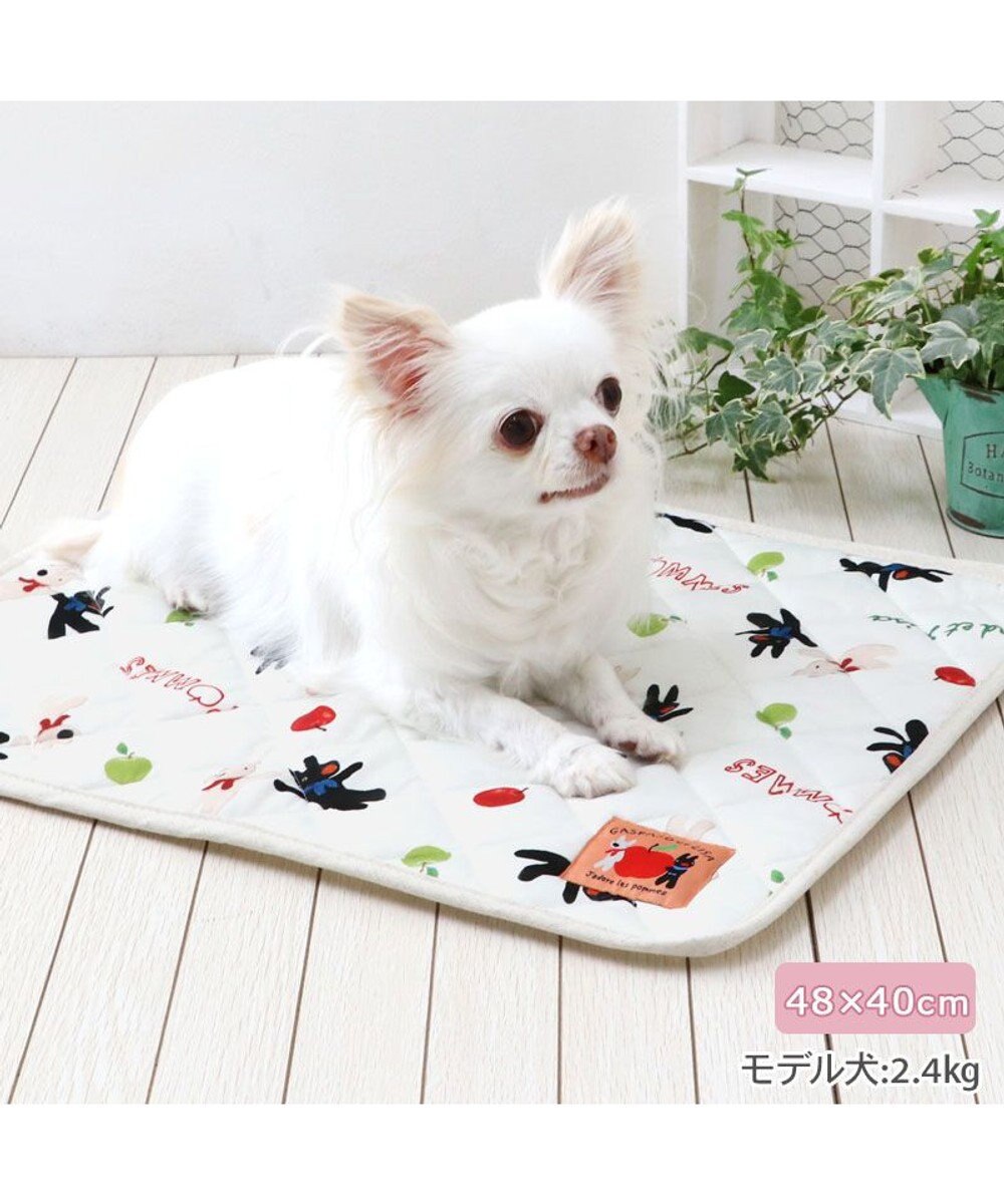 PET PARADISE リサとガスパール 冷感柔らかマット 《リンゴ柄》 Ｓ 